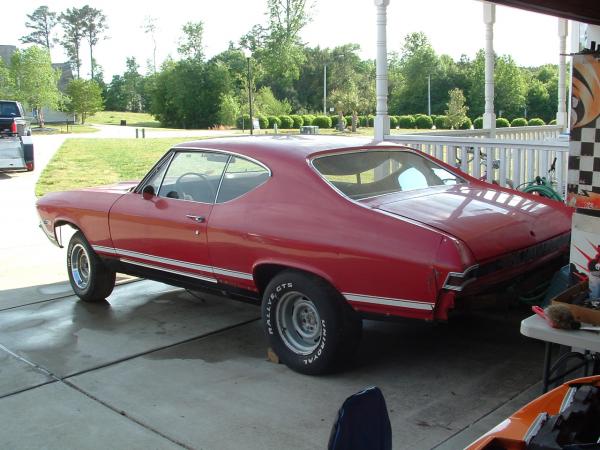 Latest project. 68 chevelle like I had in high school but will have a 496 instead of 427.