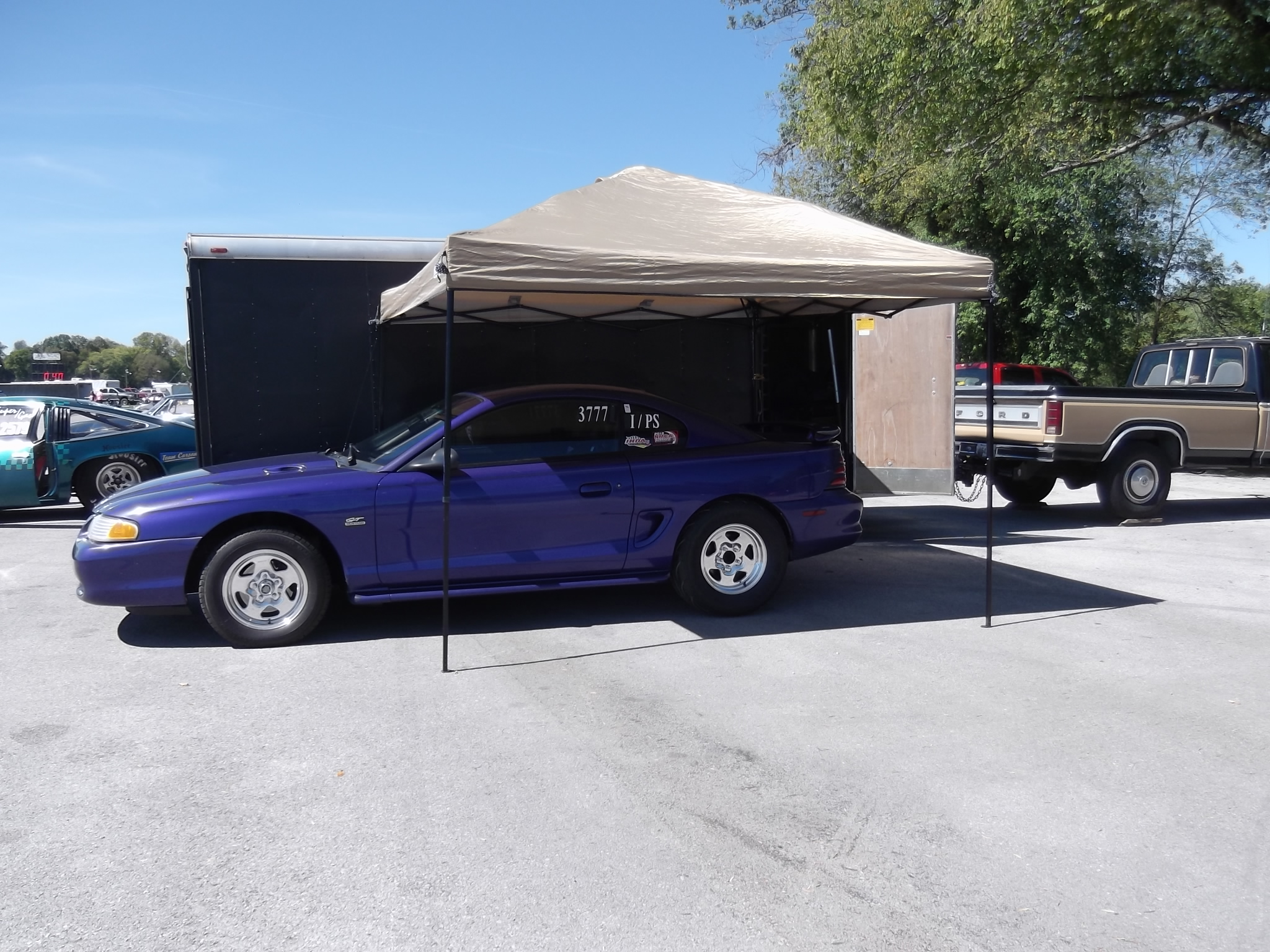 Pic was shot at Beech Bend Raceway Sept. 22, 2012. 
 With zero changes to the car since the IHRA London race and at 3530 lbs raceweight, it ran a 9.348 vs. 9.47 @ London (1,200 ft. elev.)