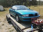 Olds on trailer