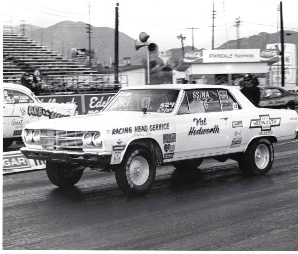 Val Hedworth 1965 Chevelle SS 1965 Malibu SS NA Irwindale 1973