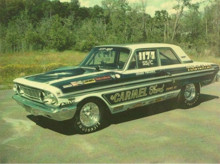 Ford Thunderbolt...#77 of 100 white cars produced by Dearborn Steel Tubing...FINE car... Carl Holbrook power...Best Appearing Awards...NHRA-IHRA national event class winner...