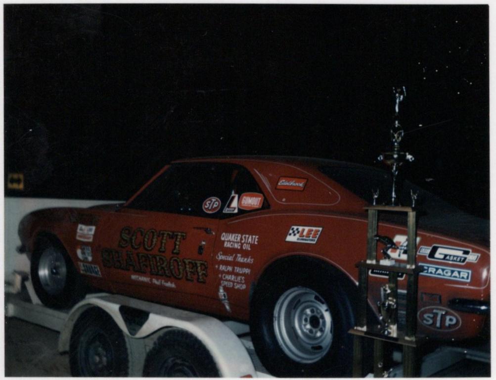 Scott Shafiroff AHRA Hot Rod Eliminator Winner March 1972. Scott and crew hung out at our shop for a week. Fun group, they had a great party after his win!