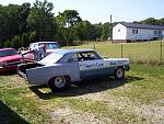 1966 Chevy II bracket car. 
Finally sees the light of day again. Now has the disc brakes added to all 4 wheels. Good to see it back on the ground...