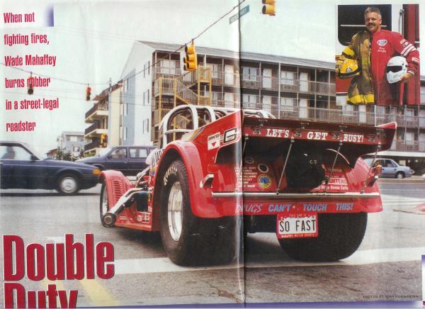 "Drag Racing Monthly" Nov. 96 feature article (new name for Super/Stock and Drag Illustrated) photos by Dave Bishop!  Story by Steve Collison