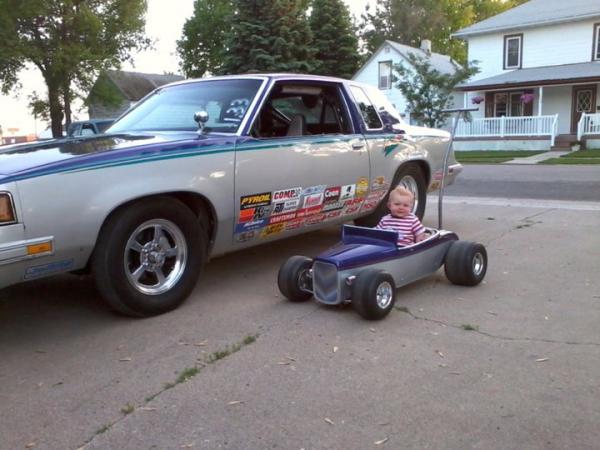 Austins stroller with the Olds superstocker.