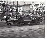 Norton Brothers 1957 Corvette Irwindale 1965 AHRA Grand American David Norton driving Chuk Noton crew chief.