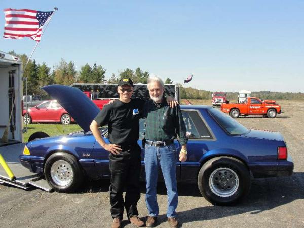 Me and Cappy Holt at Winterport Dragway