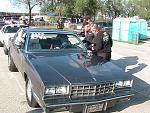 Jeff Stealy with Jimmy Hyink's old car. Project K/SA.