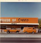 House of Speed, owned by John Lane, Glendale Arizona. Joe Faulkner's El Camino with the shop van. The El Camino had a huge transformation several...
