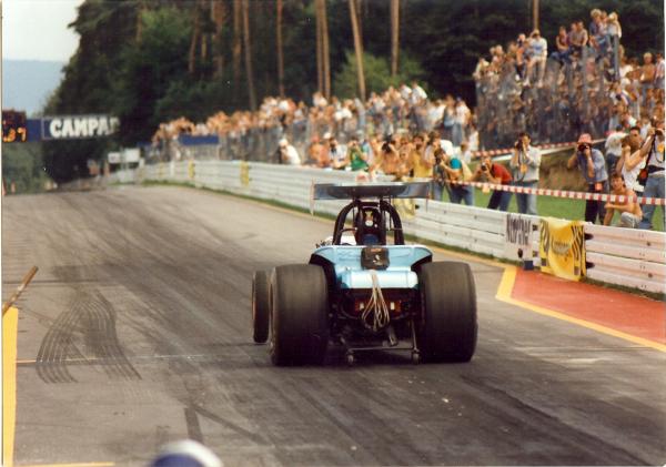 August 1989 and the new 1/4 at Hockenheim it had lots of bite.