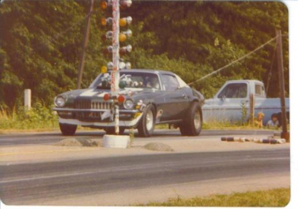 Dad's Camaro circa mid 1970's.  Original 70 1/2 Z-28 ran in SS and modified.  This picture is at the old Winfield track in WV.