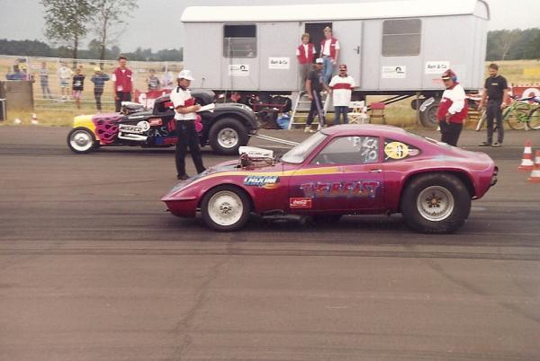 1991 July Germany ran this Opel for four races, it ran a best of 9.19 with the motor out of the 23 roadster. After selling the 23 I then move to Florida.