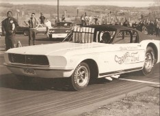 Blaney SC Dragstrip Hall of Fame Inductee...the Woody west coast Woody Gilmore chassis (x-Art Malone) car...sold to Al Joniec...to replace his Bat Car/HairyOne...we or Al NEVER got a handle on this car...supposed...trick stuff...powertrain offset 3" to left...yada-yada...which...simply DID NOT work...