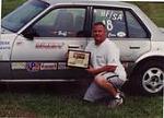2005 IHRA World Nationals, Norwalk OH.  HF/SA Class Winner.  Another Billy Nees owned '85 Sunbird, efi 110 cid 85 hp.